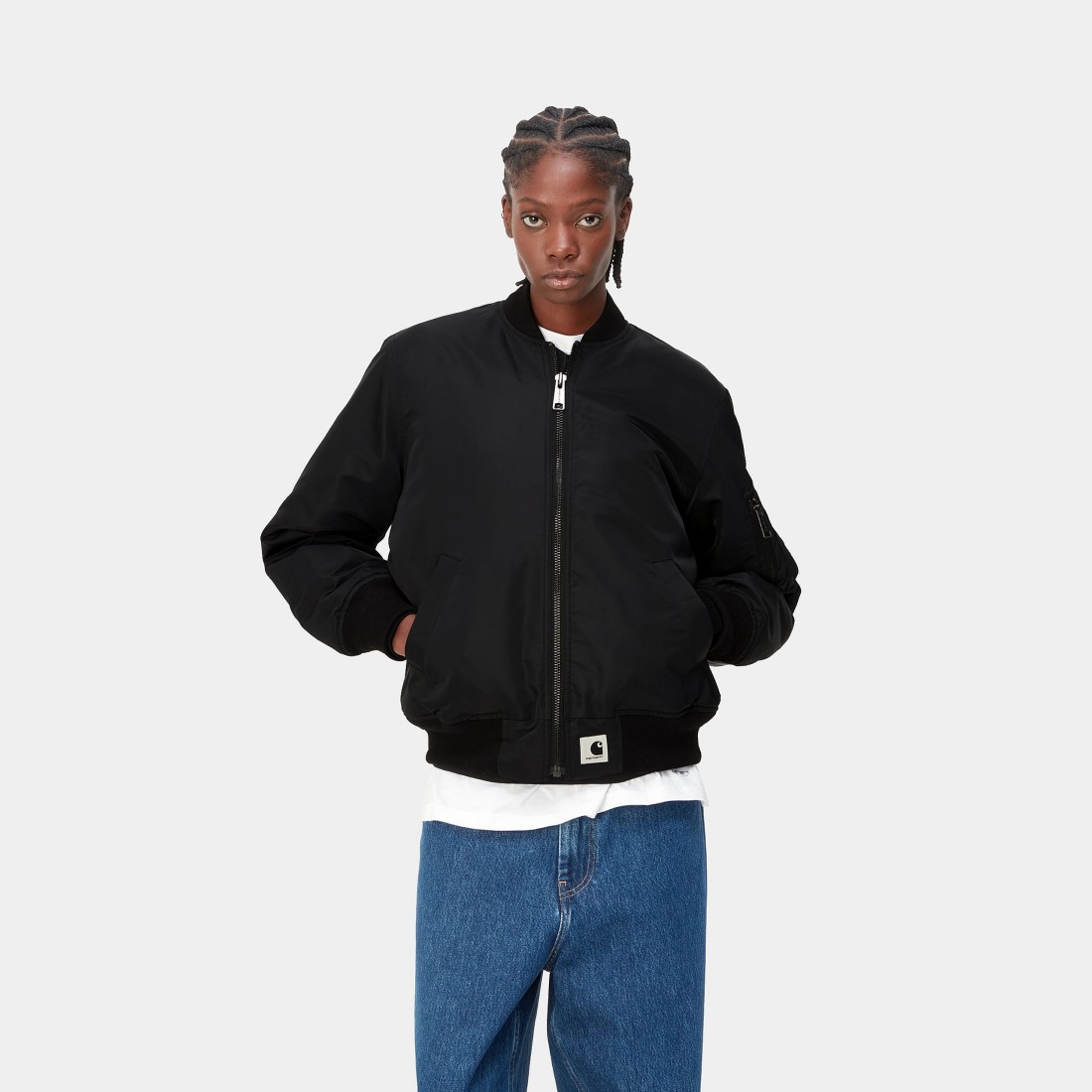 W' Olten Bomber Plant / Smoke Green Carhartt Wip