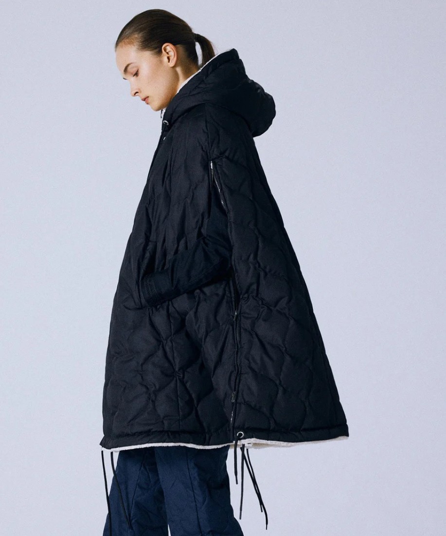 UNISEX Military Down Cape Navy / Beige Taion