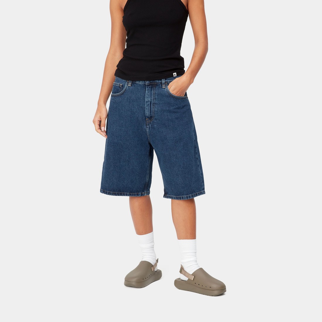 W' Brandon Short Blue Stone Washed Carhartt WIP