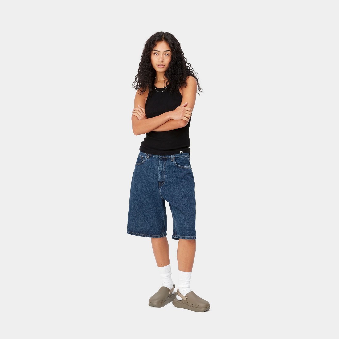 W' Brandon Short Blue Stone Washed Carhartt WIP