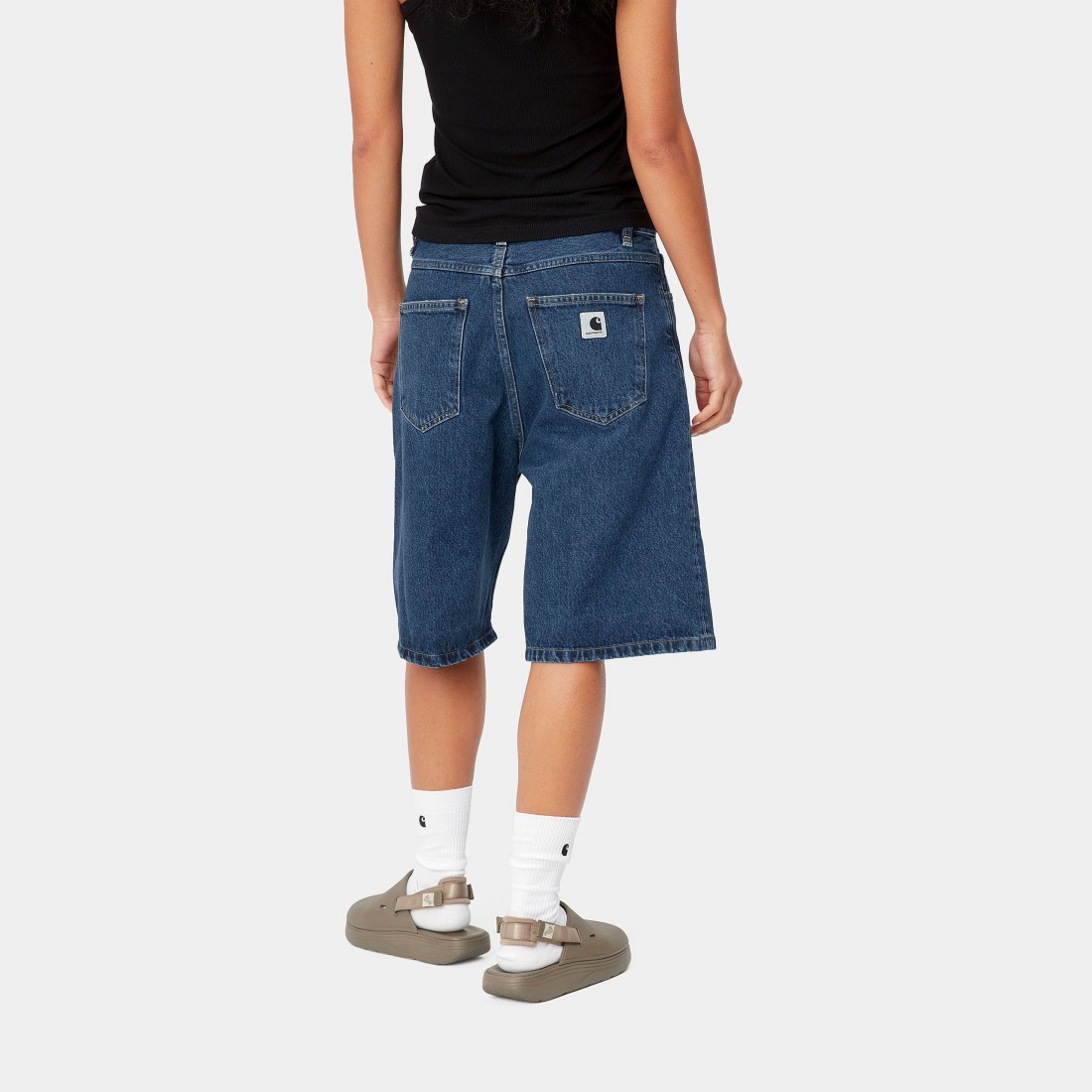 W' Brandon Short Blue Stone Washed Carhartt WIP