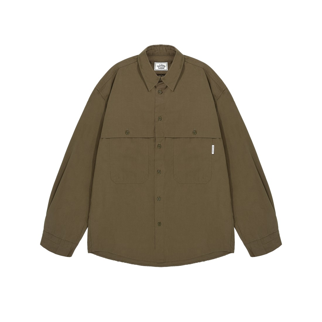 Pocket Work Shirt Brown Kappy Design