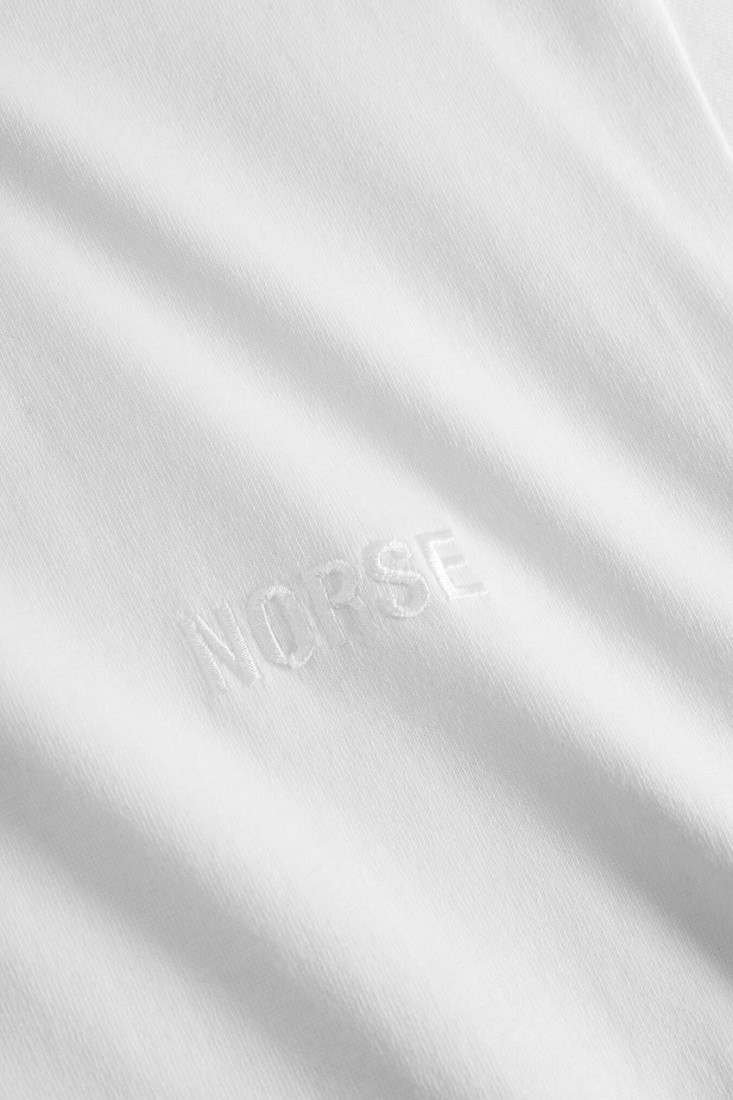 Johannes Organic NORSE Logo T-shirt White Norse Projects