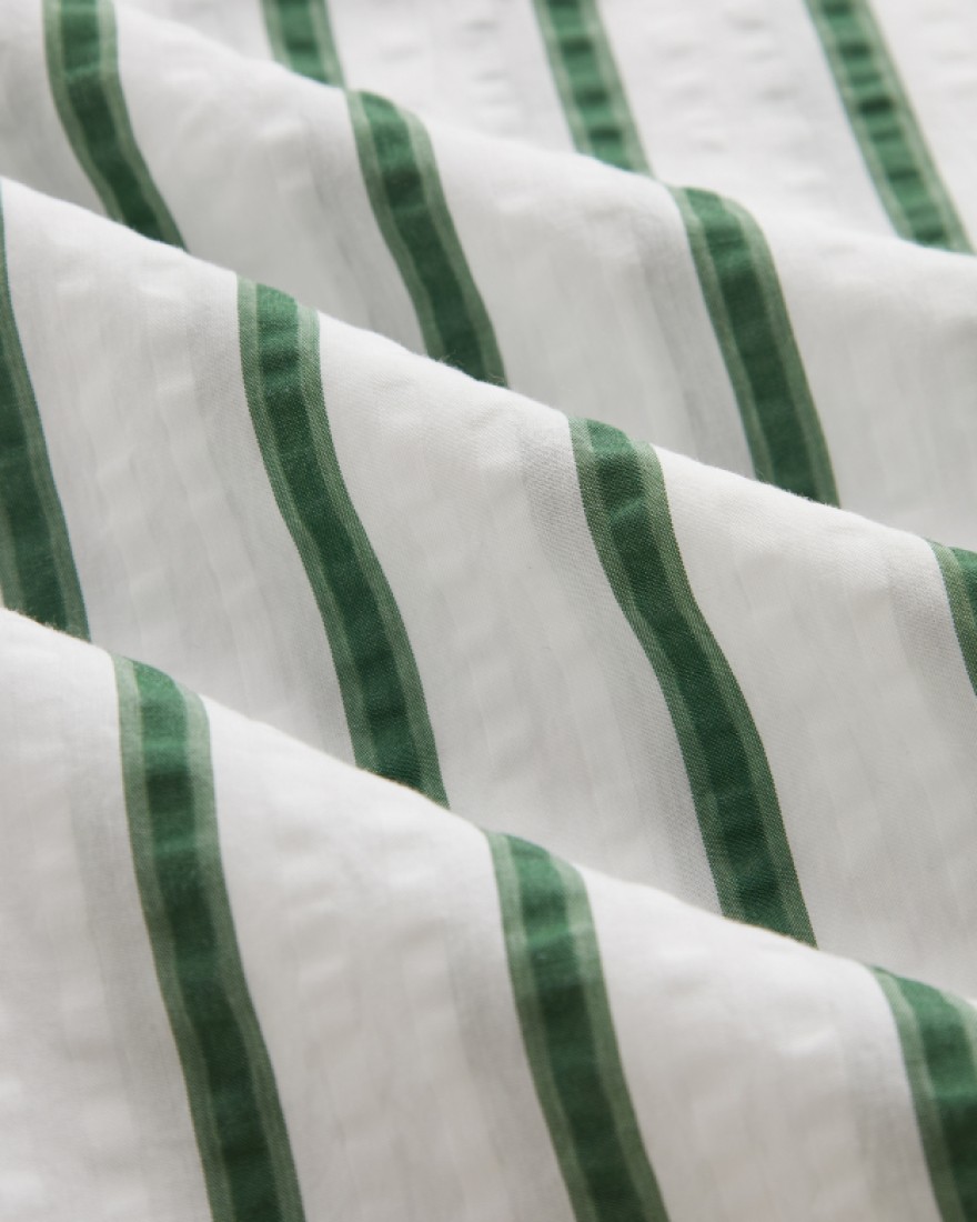 Chemise Pala Tencel Green Stripes Homecore