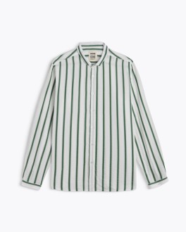 Chemise Pala Tencel Green Stripes Homecore