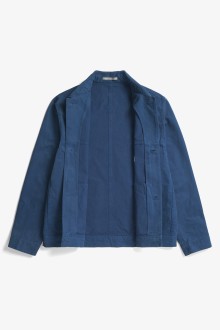 Marcus Canvas Overshirt Workwear Blue Norse Projects
