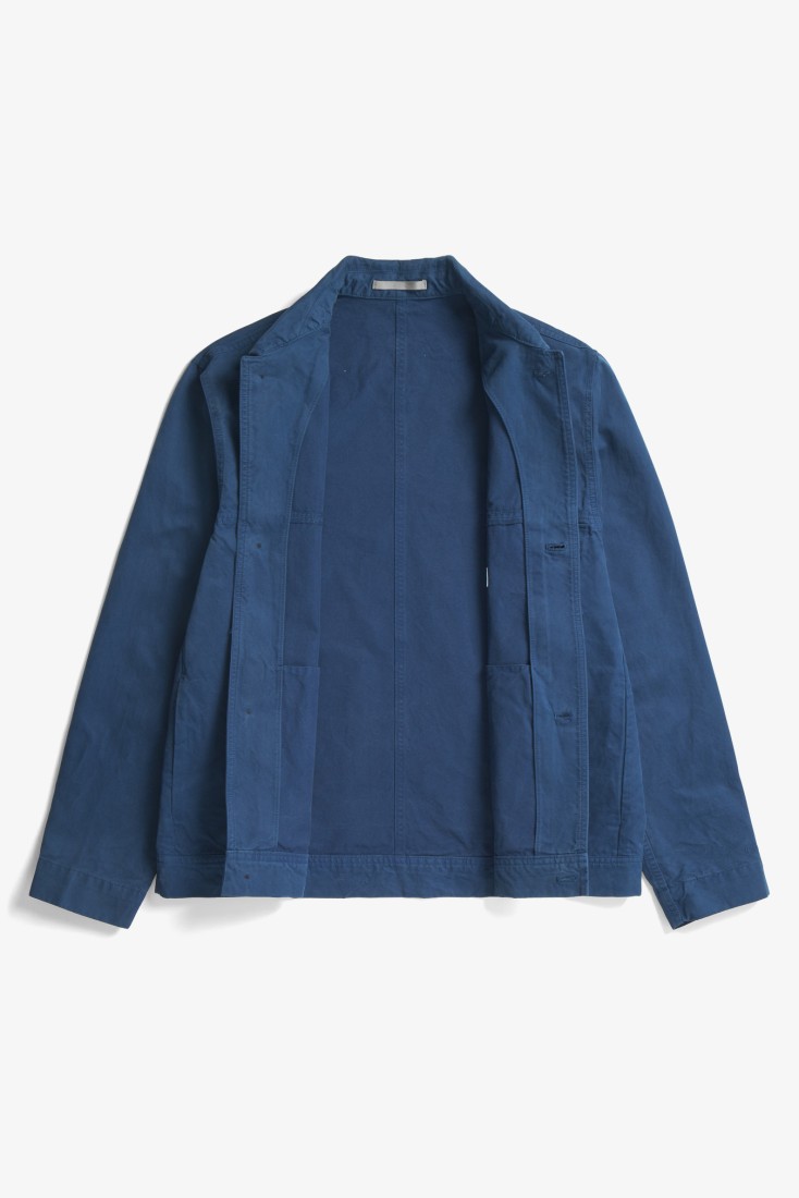 Marcus Canvas Overshirt Workwear Blue Norse Projects