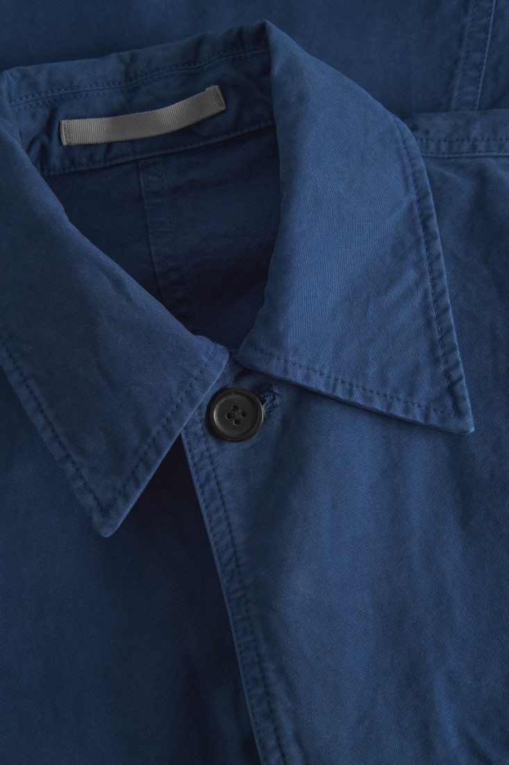 Marcus Canvas Overshirt Workwear Blue Norse Projects
