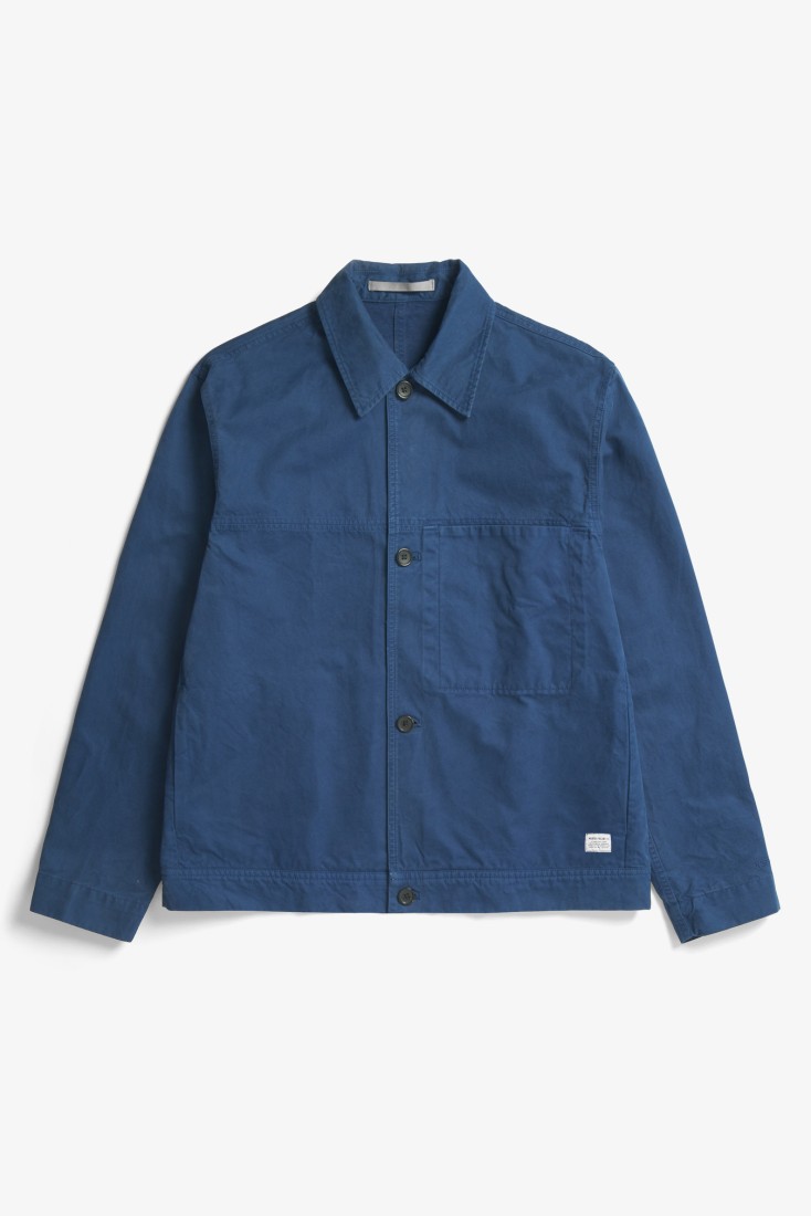 Marcus Canvas Overshirt Workwear Blue Norse Projects