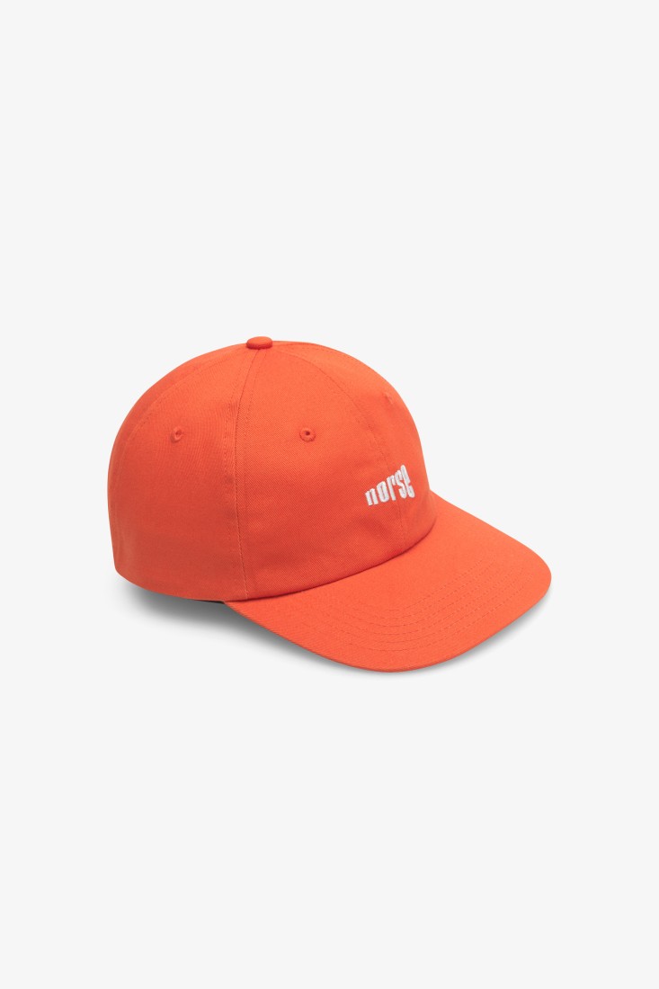 NORSE Twill 6-Panel Cap Blood Orange Norse Projects