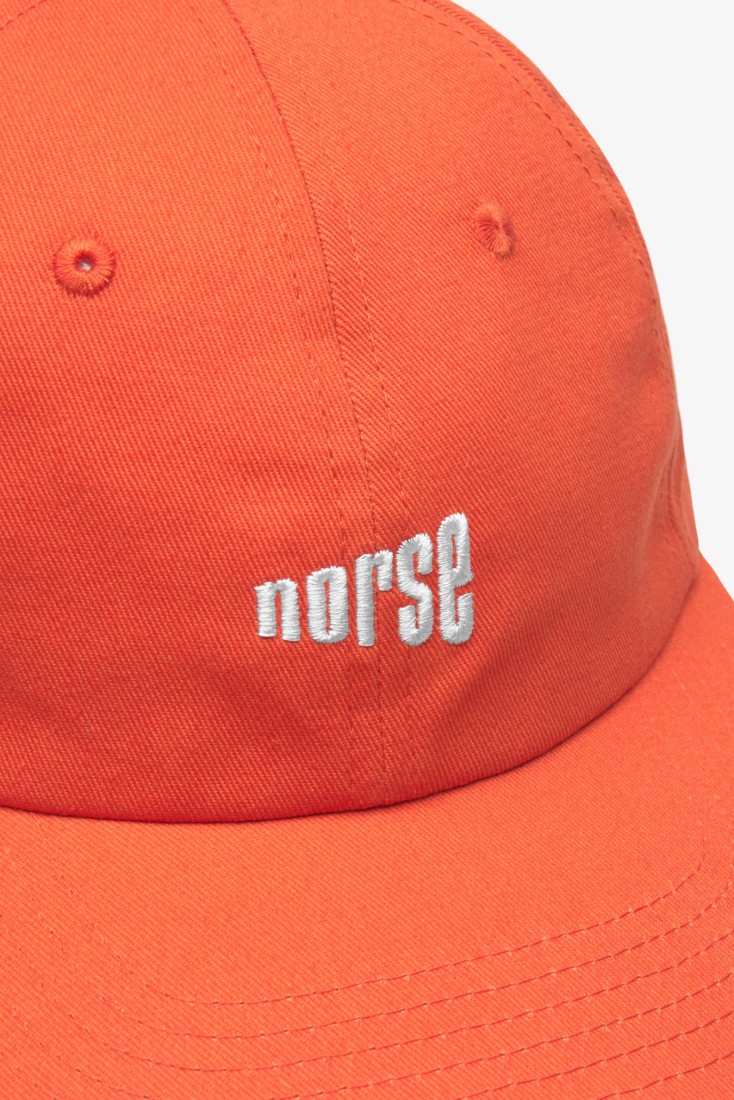 NORSE Twill 6-Panel Cap Blood Orange Norse Projects
