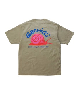 Gramicci Snail Tee Khaki Gramicci