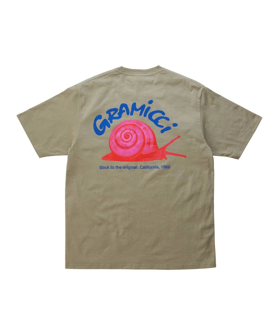 Gramicci Snail Tee Khaki Gramicci