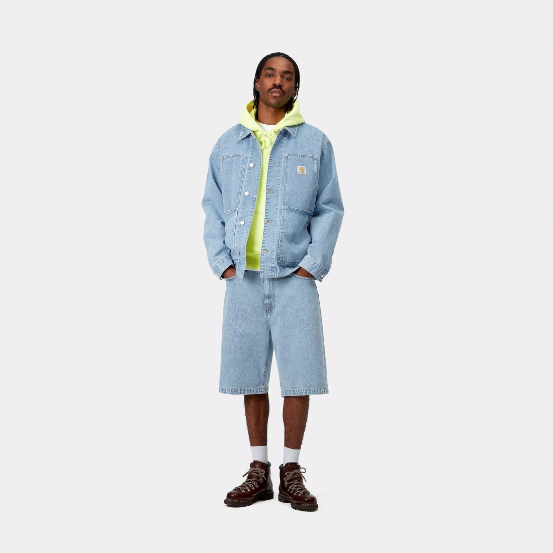 Landon Short Blue Bleached Carhartt WIP