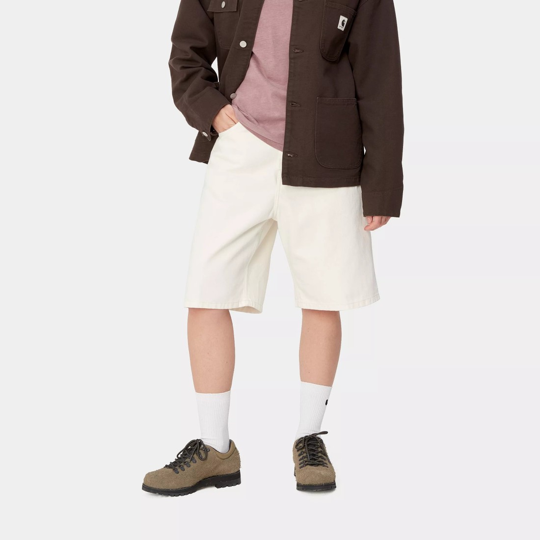 W' Brandon Short White Rinsed Carhartt WIP