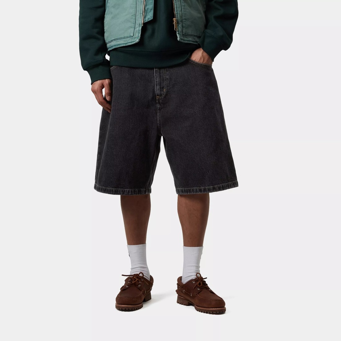 Brandon Short Black Stone Washed Carhartt WIP
