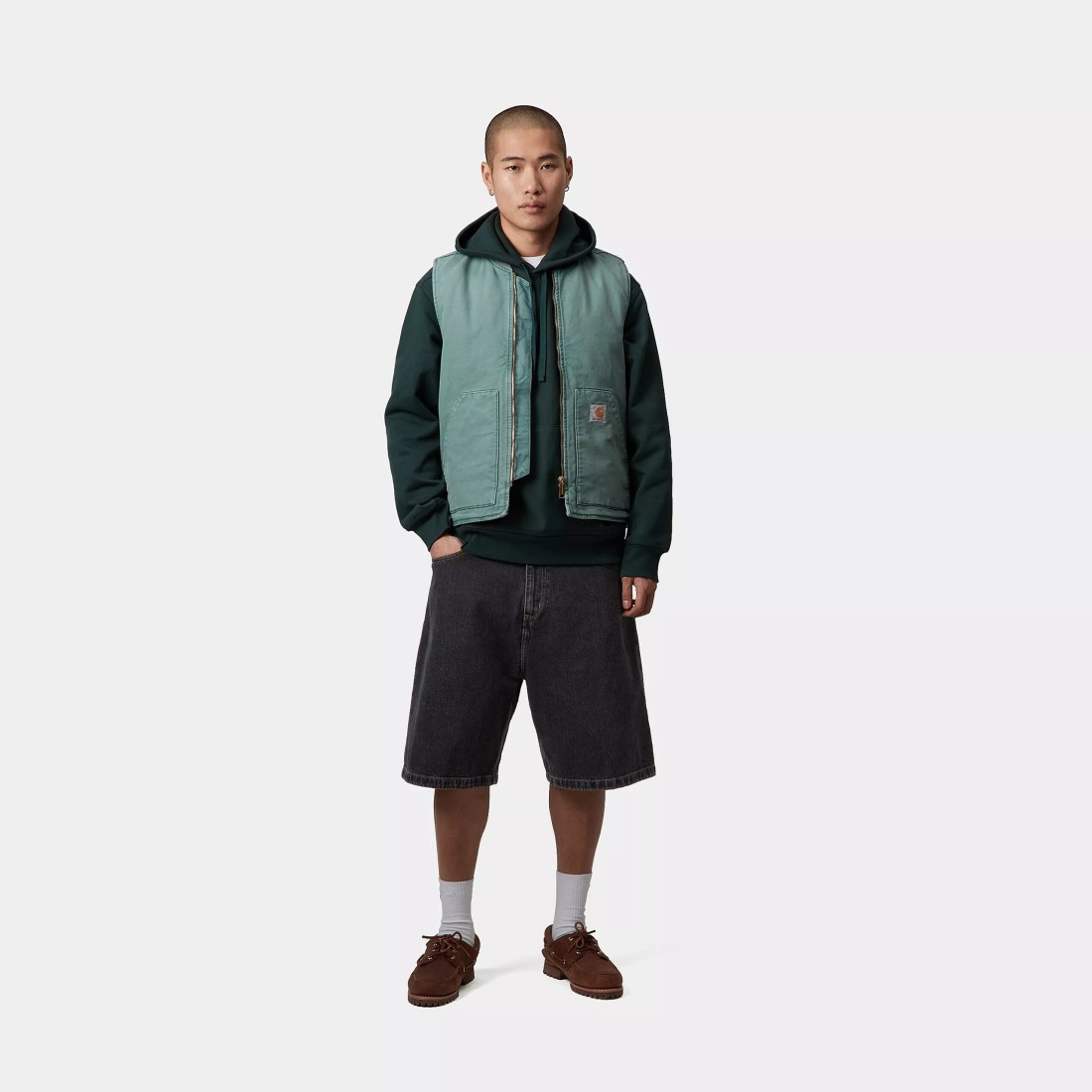 Brandon Short Black Stone Washed Carhartt WIP