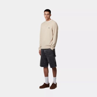Double knee Short Black Stone Washed Carhartt WIP