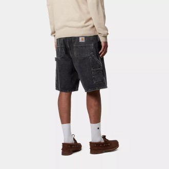 Double knee Short Black Stone Washed Carhartt WIP