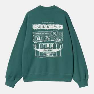 Catalogue Sweatshirt Rainforest / White Carhartt WIP