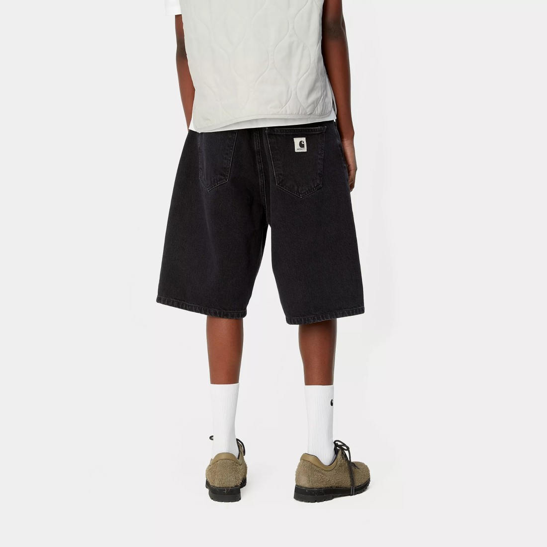 W' Brandon Short Black Stone Washed Carhartt WIP