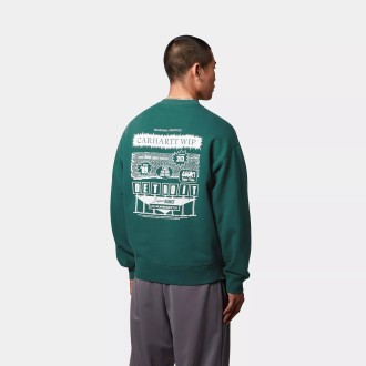 Catalogue Sweatshirt Rainforest / White Carhartt WIP