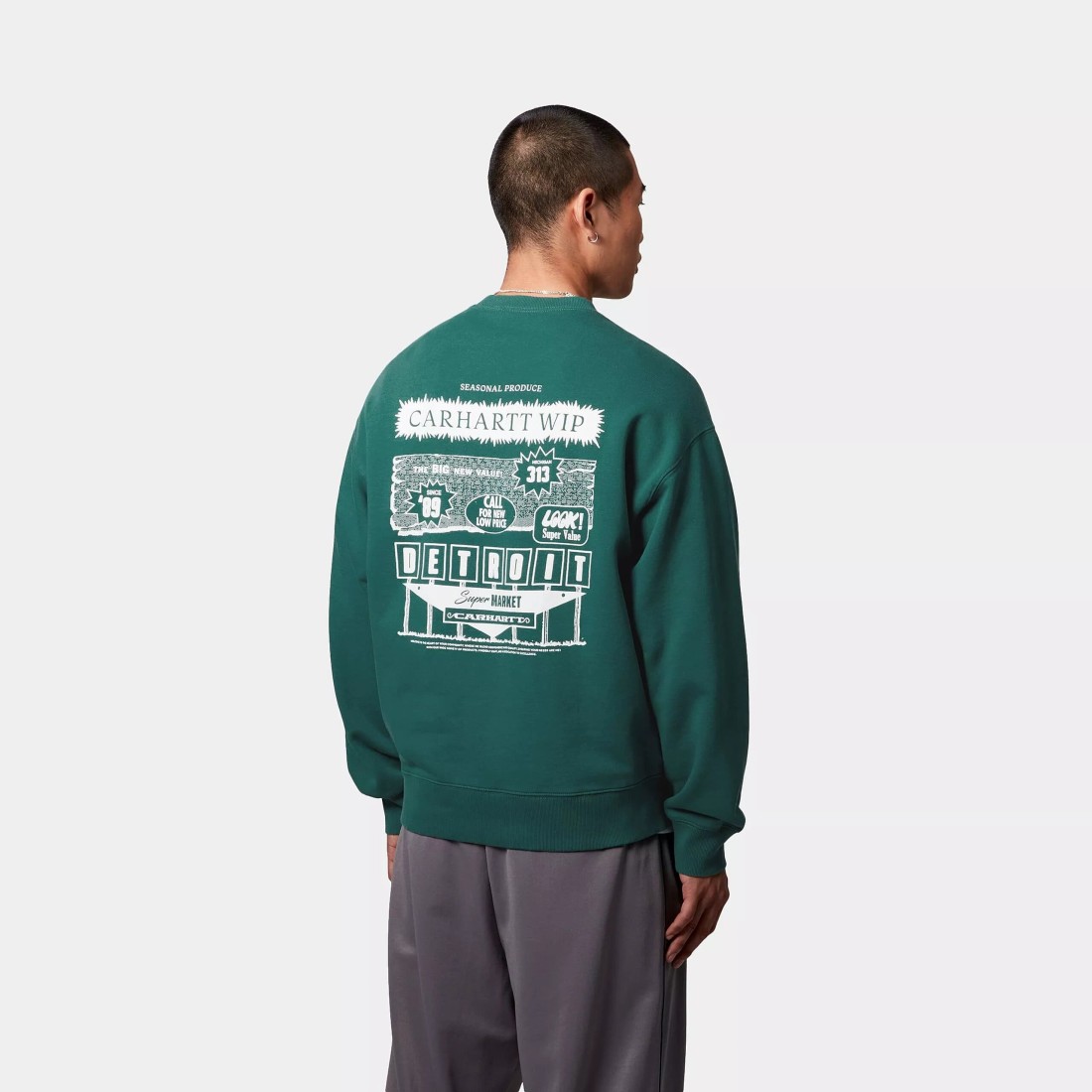 Catalogue Sweatshirt Rainforest / White Carhartt WIP