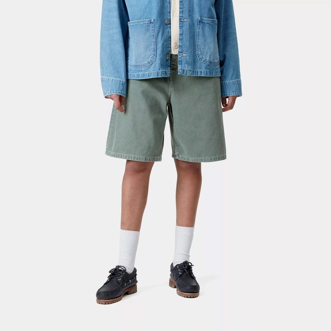 W' Brandon Short Silver Pine Stone Dyed Carhartt WIP