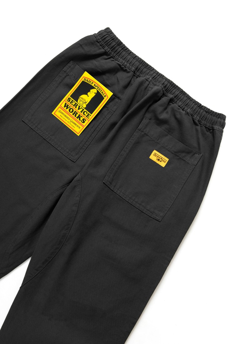 Canvas Chef Pants Black Service Works
