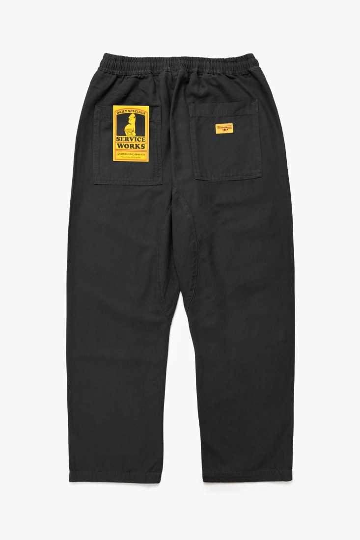 Canvas Chef Pants Black Service Works