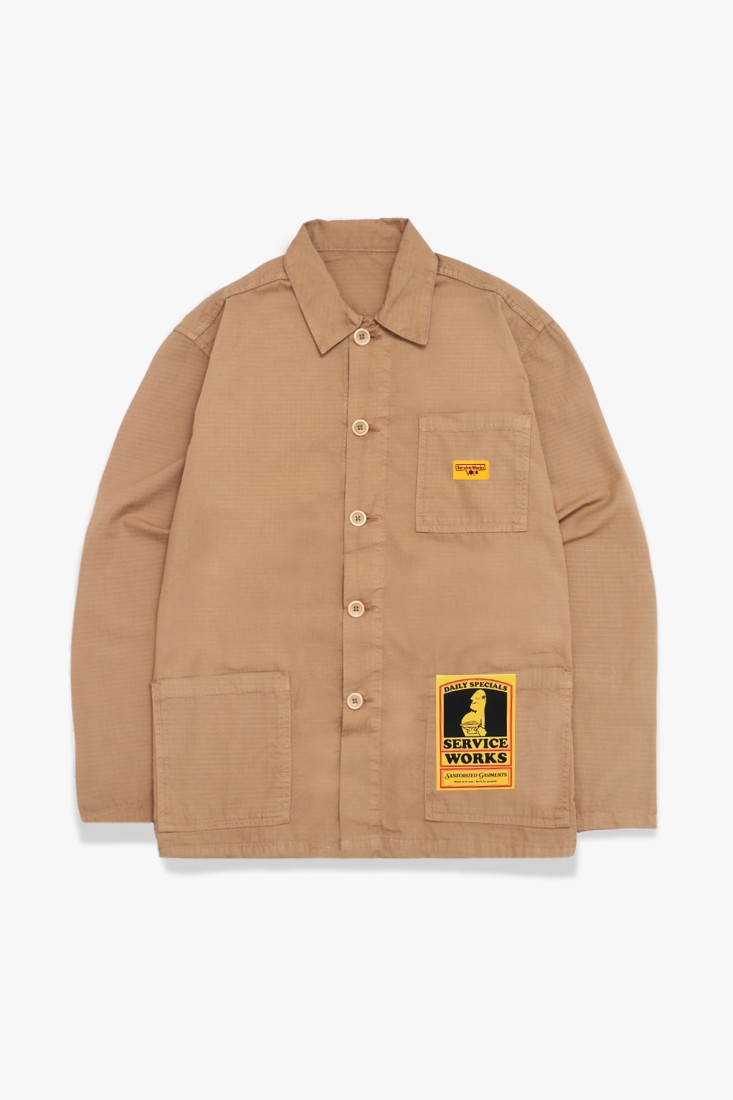 Ripstop Coverall Jacket Mink Service Works