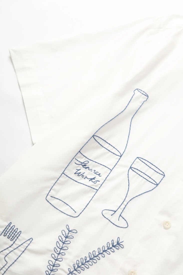 Picnic Short Sleeve Shirt Off White Service Works