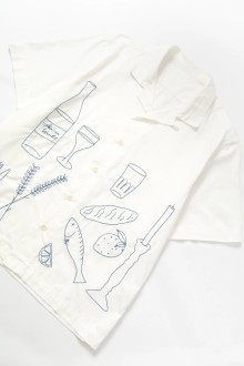 Picnic Short Sleeve Shirt Off White Service Works