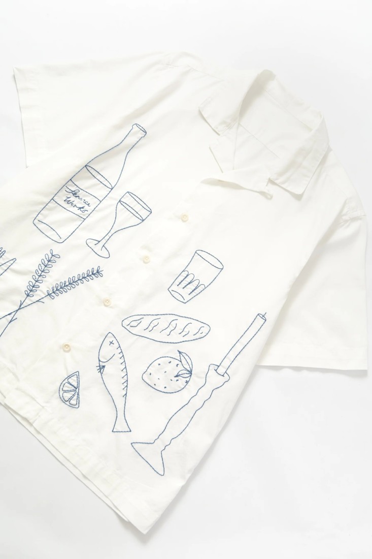 Picnic Short Sleeve Shirt Off White Service Works