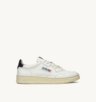 Basket Medalist Low Leather White / Black Autry