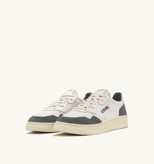 Basket Medalist Low Leather Goat / Suede White / Morel Autry