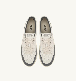 Basket Medalist Low Leather Goat / Suede White / Morel Autry