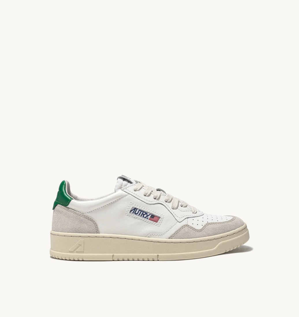 Medalist Low Leather / Suede  White / Amaz Autry