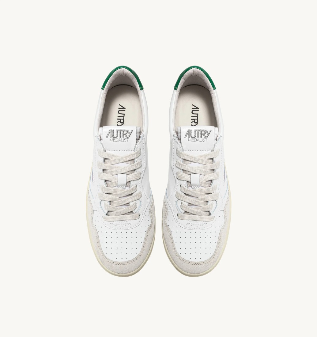 Medalist Low Leather / Suede  White / Amaz Autry