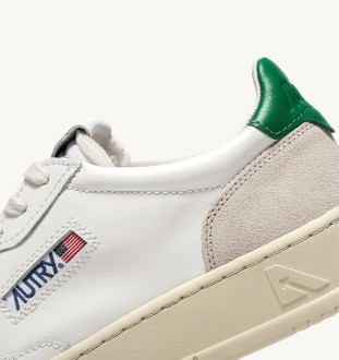 Medalist Low Leather / Suede  White / Amaz Autry