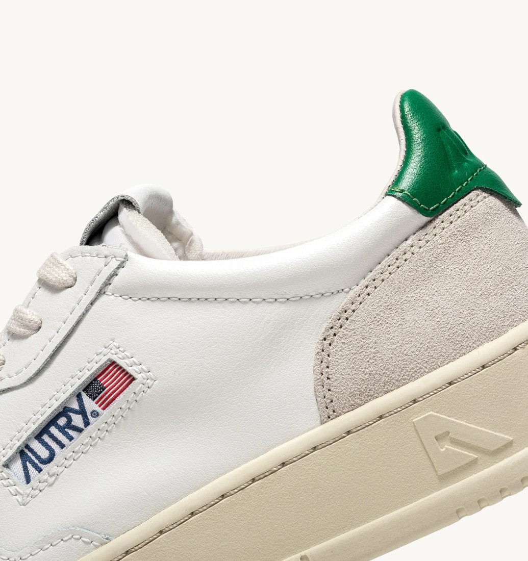 Medalist Low Leather / Suede  White / Amaz Autry
