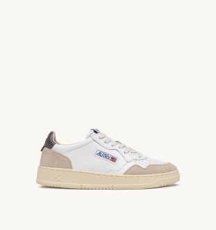 Basket Medalist Low Leather / Suede  White / Morel Autry