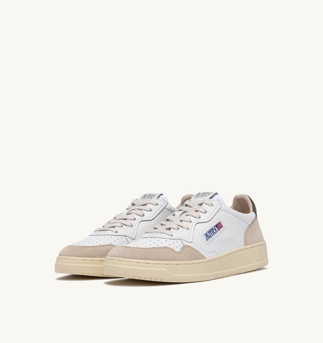 Basket Medalist Low Leather / Suede  White / Morel Autry