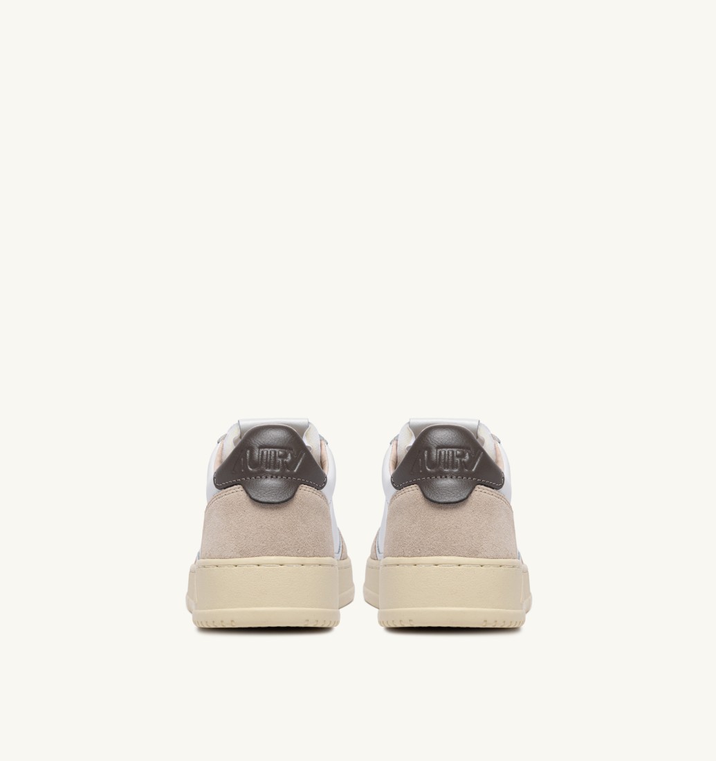 Basket Medalist Low Leather / Suede  White / Morel Autry