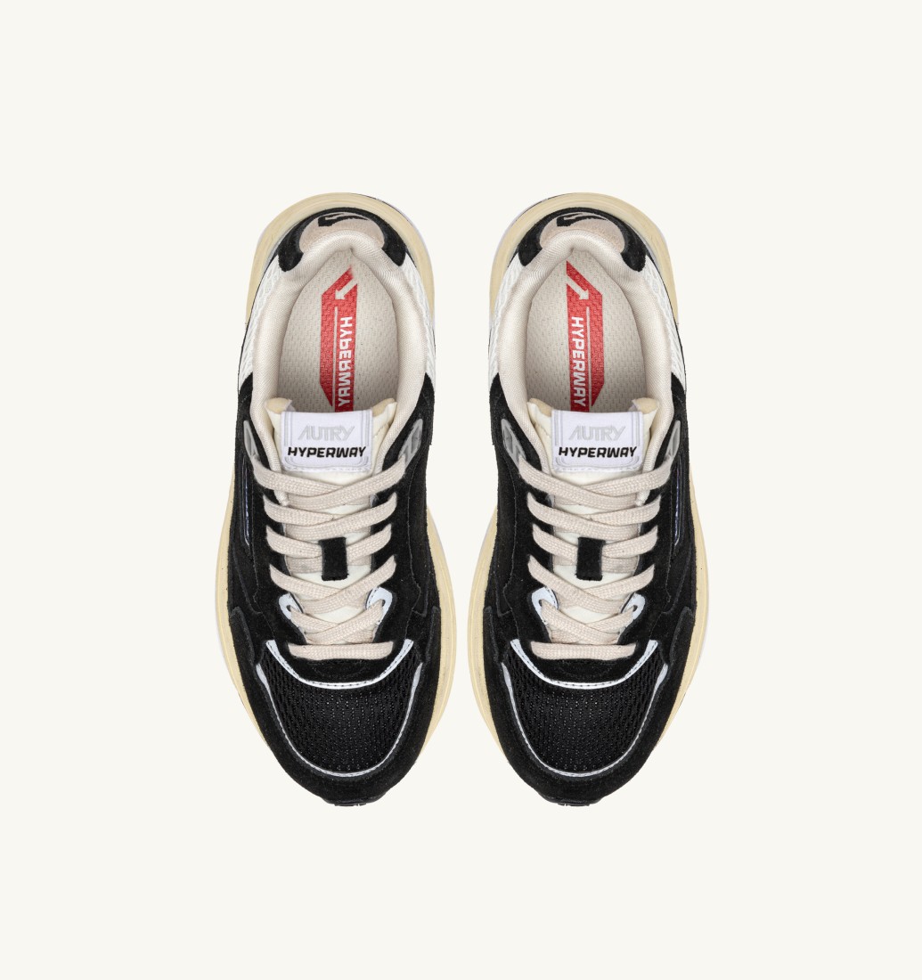Basket Hyperway Suede / Mesh Black / Silver Autry