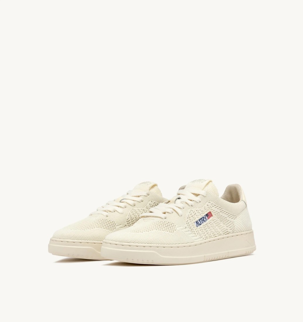 Basket Medalist Low Easeknit / Leather white / Ivory Autry
