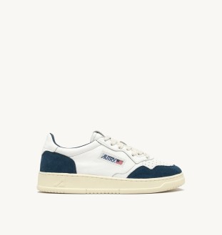 Basket Medalist Low Leather Goat / Suede Blanc / Capri Autry