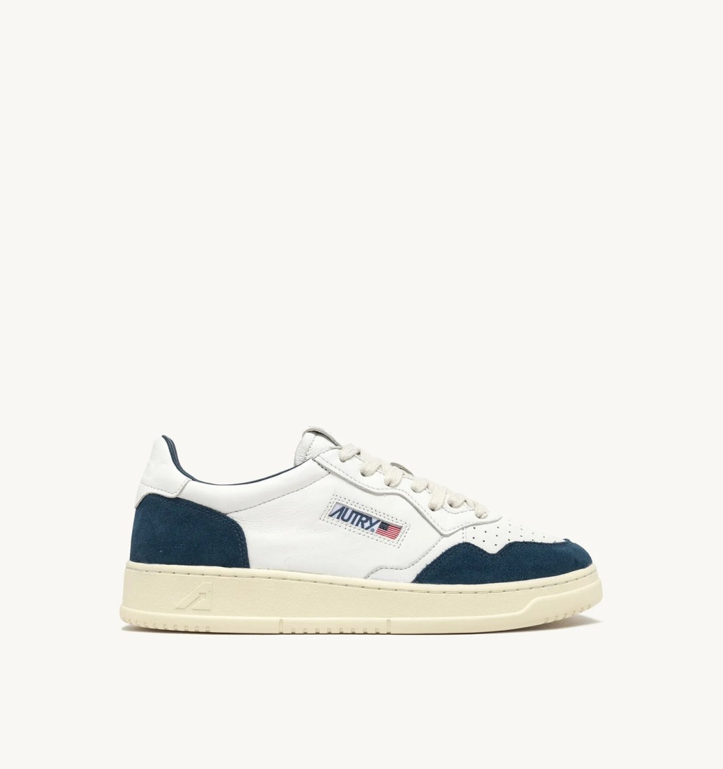 Basket Medalist Low Leather Goat / Suede Blanc / Capri Autry