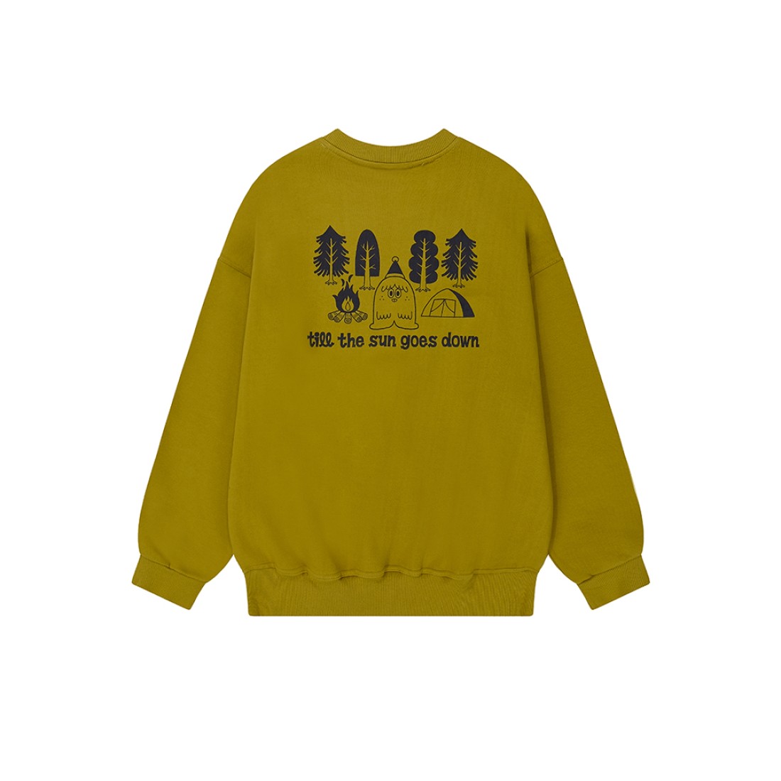 Yeti Fluff Sweatshirt Mustard UNISEX Kappy Design