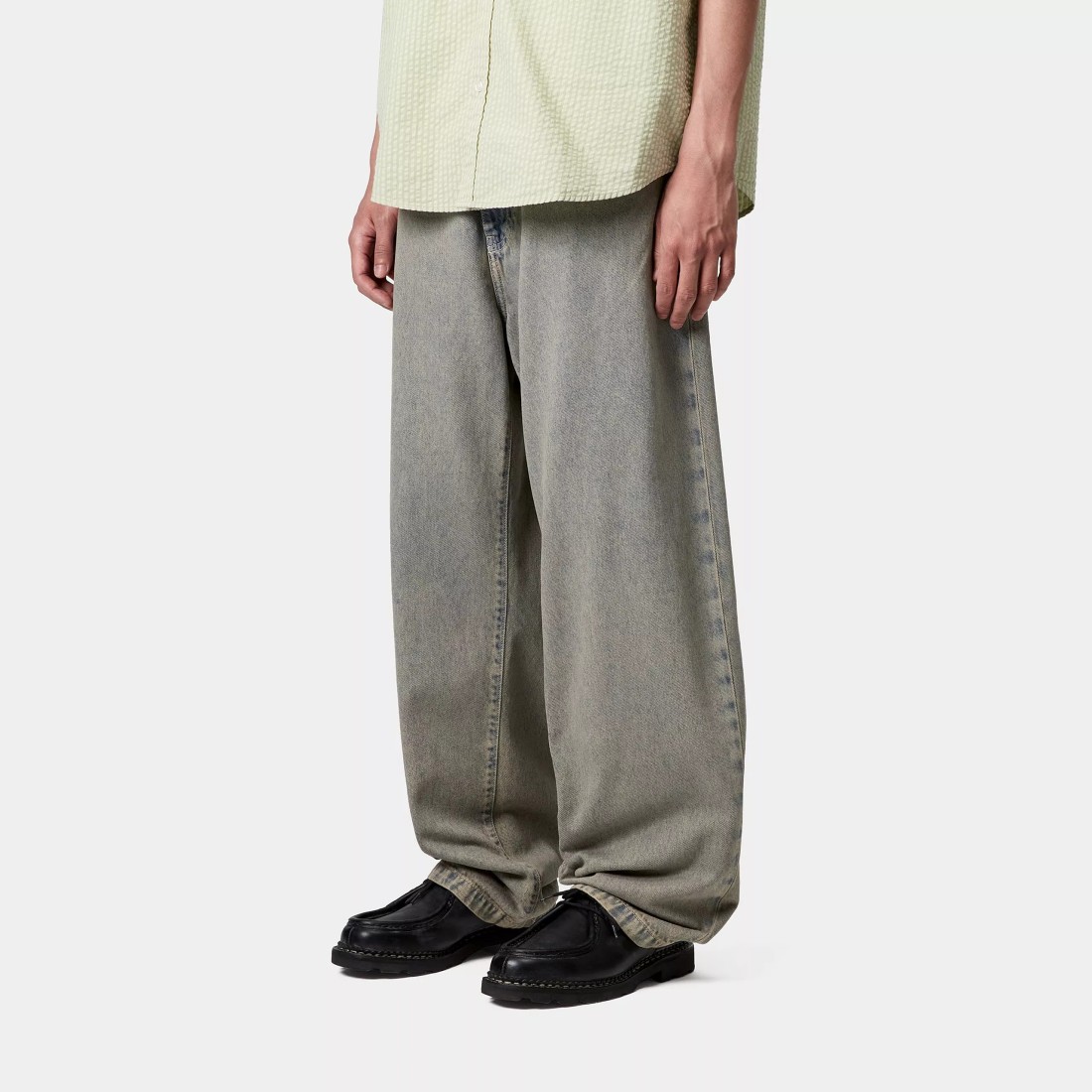Landon Pant Blue / Leather Garment Dyed Carhartt WIP